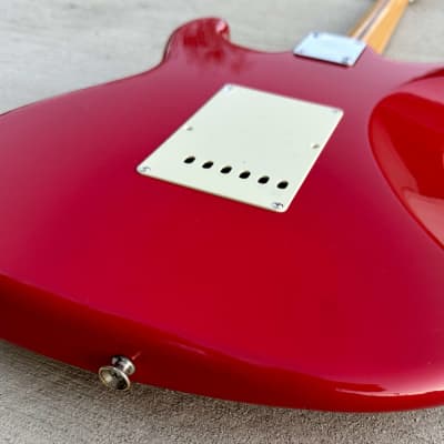 Squier Stratocaster by Fender Japan E Series 80's MIJ Electric Guitar Dakota Red image 7