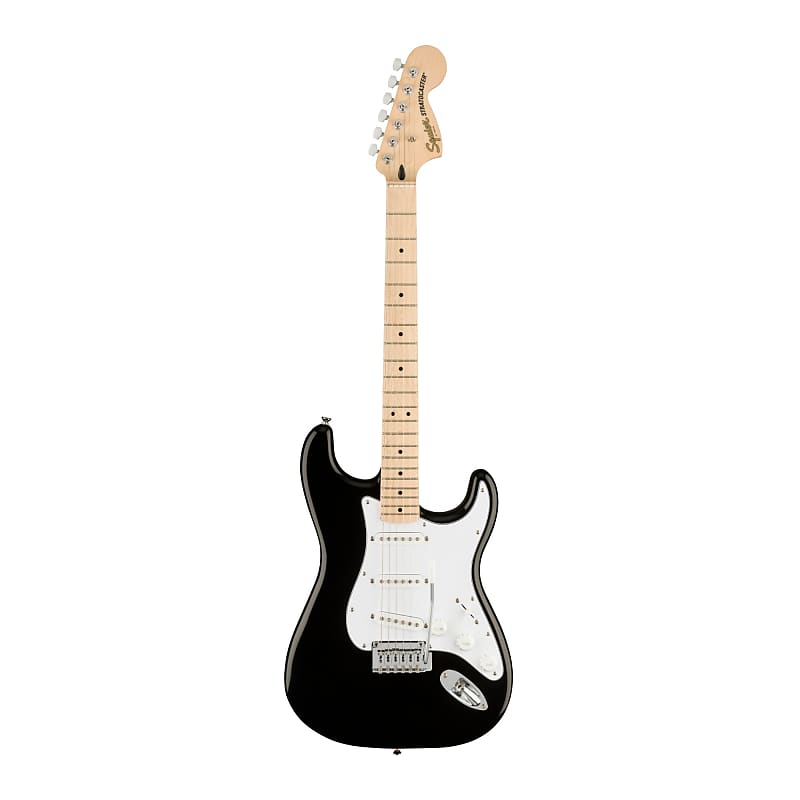 Fender Squier Affinity Series Stratocaster Electric Guitar (Black) image 1