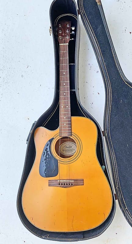 Fender DG-10CELH Nat Vintage Acoustic Electric Guitar In Case | Reverb