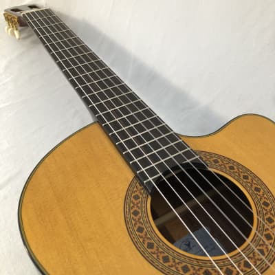 K Yairi CY127 CE (2008) 59472 Nylon string, electro with cutaway, in a Ortega softcase. Made Japan. image 16