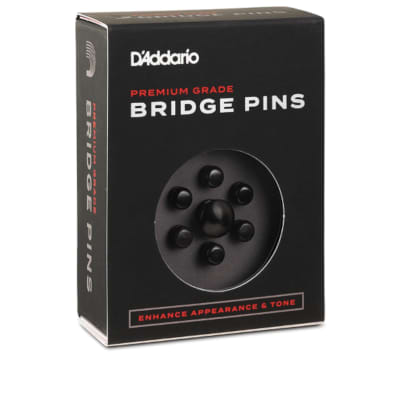 D'Addario Bridge Pin and End Pin Kit - Ebony image 1