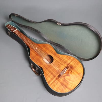 1920s Weissenborn Style 1 Hawaiian Lap Steel Guitar HIGHLY FIGURED Koa image 2