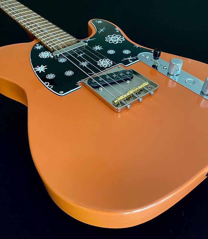 Houston Guitars HCG Tele-Style Fishman Coral 2021 image 1