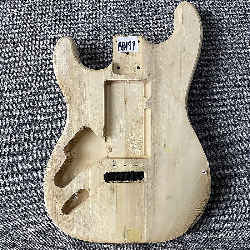 Left Handed Stratocaster Strat Style Unfinished Guitar Body Reverb 8248