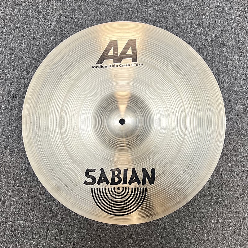 Sabian AA 17-inch Medium Thin Crash Cymbal, Old Logo, 1296gm