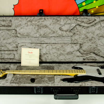 Fender U.S. Geddy Lee Jazz Bass, Maple Fingerboard, Black, USA image 11