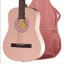 Indiana FILLY Standard Size 36-Inch Steel 6-String  Acoustic w/Gig Bag - Pink