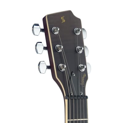 Stagg Silveray Solid Body Electric Guitar - Shading Black - SVY SPCLDLX FBK image 5