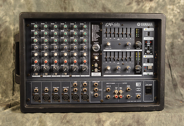 Yamaha EMX68s Powered Mixer Amplifier Head 8 Channel 800