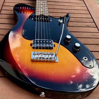 Aria Pro II Jet B'Tone 3 Tone Sunburst Baritone Electric | Reverb