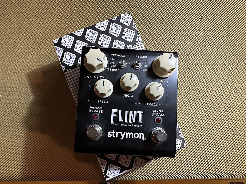 Strymon Flint Reverb and Tremolo V1 2012 2022 Black with Reverb