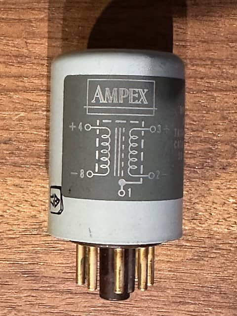 AMPEX BRIDGING INPUT TRANSFORMERS (3) 2 - 4580200-01, 1- 58-0116-02 1970'S  - Grey with Gold Pins