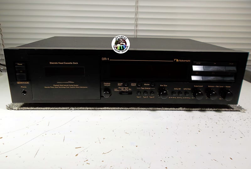 1995 Nakamichi DR-1 Discrete 3-Head Adjustable Azimuth Playback Cassette Deck 1-Owner Super Clean, Japan Complete Serviced 03-21-2025 Excellent #567  			