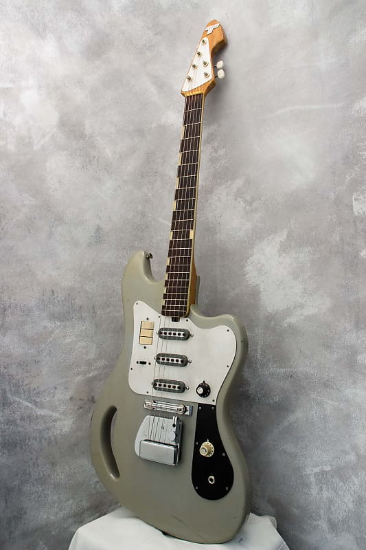 Teisco TG-64 Monkey Grip Grey 1964 | Reverb Canada