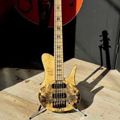 JCR Custom SC-5 5-string Bass 2021 - a killer boutique 5-string made in Spain with fabulous Spalted Maple ! image 2