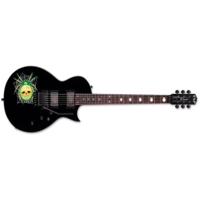 ESP KH-3 Spider Kirk Hammett Black with Spider Graphic Electric Guitar +Hardshell Case MIJ  IN STOCK image 2
