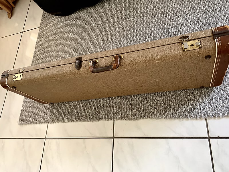 Fender Vintage 1959-1962 Strat Tele Brown Tolex Case All Original No  Outside Tears Inside Is Nice