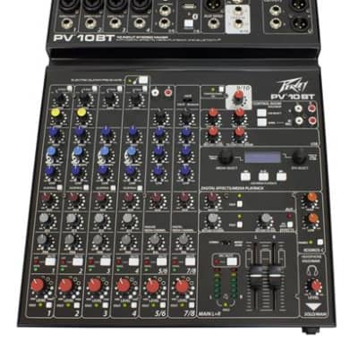 Peavey PV10BT 10 Channel Stereo Mixer with Compression and Bluetooth image 2