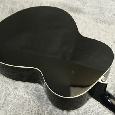 2011 made Solid Spruce top High quality Acoustic Guitar Jamse JF-400 Black image 10