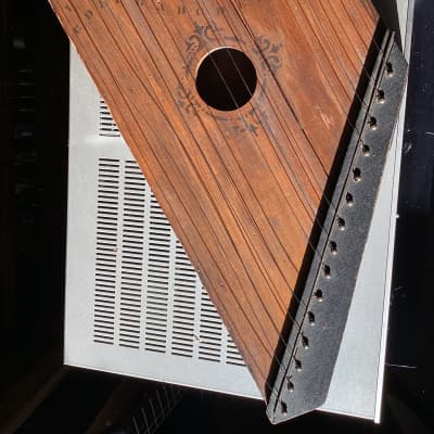 Vintage! Wooden 15 String Zither Lap Dulcimer Harp ~ Adjustable Tune Instrument image 13