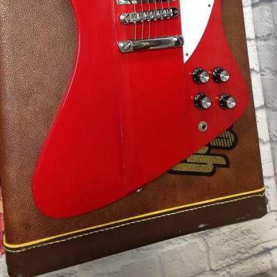 RARE 1990 Gibson Firebird V- Custom Color Cardinal Red w/ OHSC image 2
