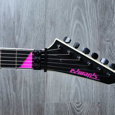Edwards ESP Alexi Laiho AL-166 Pink Sawtooth Played & Signed