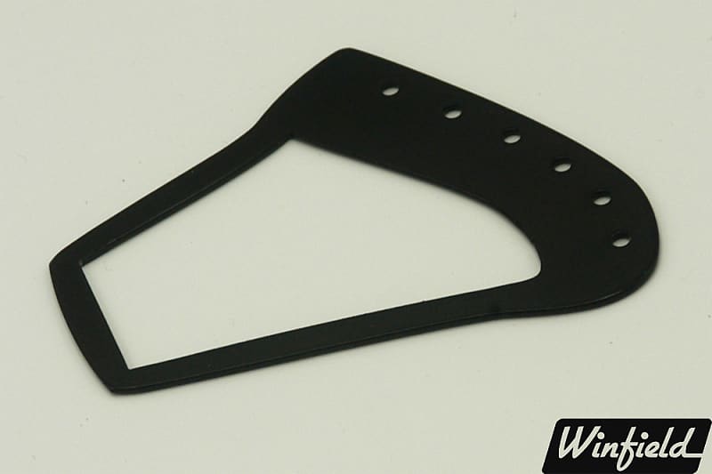 6-string black harp tailpiece for Rickenbacker guitars image 1