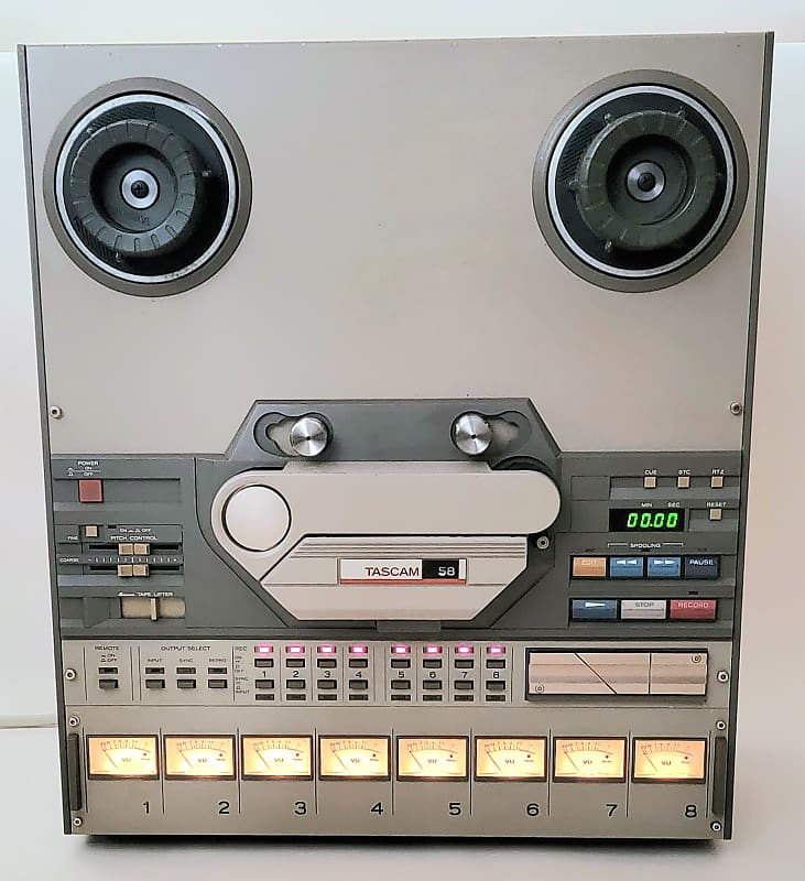 TASCAM 58, Pro Serviced 1/2" 8-Track Open Reel Half Inch Tape Recorder image 1