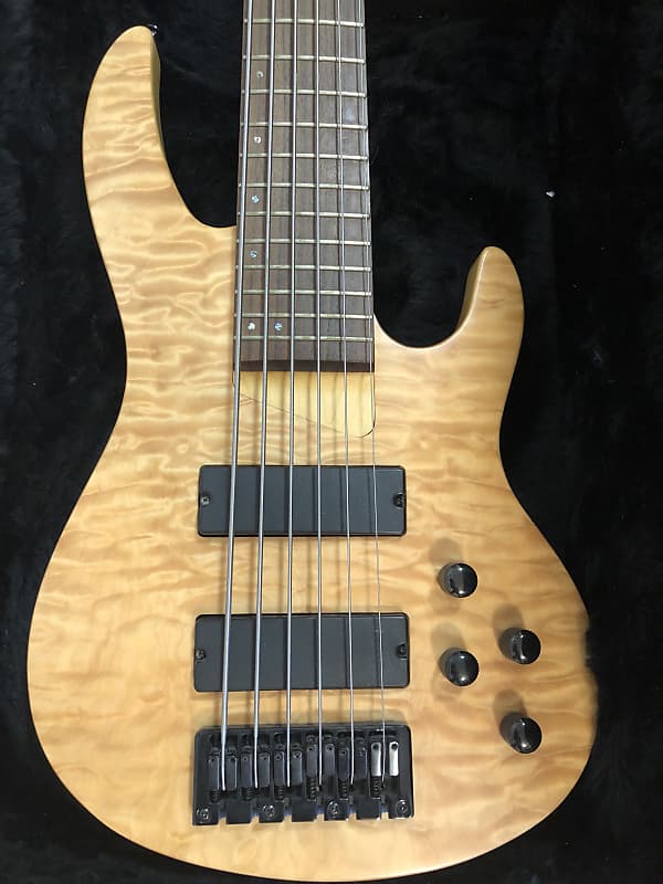 Brice HXB-406 6-String Bass, Natural Quilt | Reverb