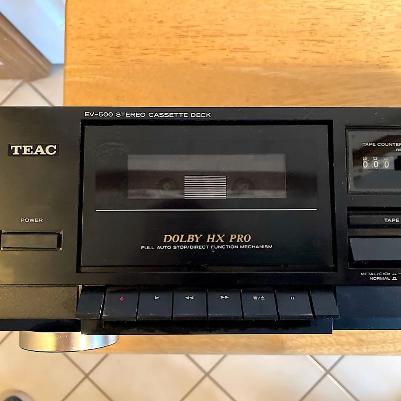 TEAC EV-500 Cassette Deck - Dolby HX PRO - for Repair or Parts image 1