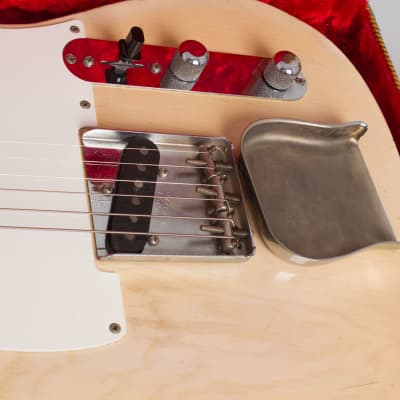 Fender Telecaster Solid Body Electric Guitar (1955), ser. #7792, original tweed hard shell case. image 23