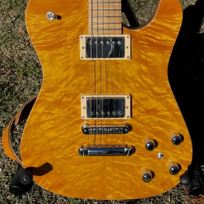 Heatley Model T with custom wound Wolfetone Pickups (approx. 2005) for sale