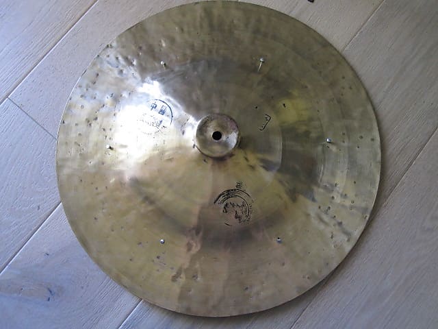 Thin  Dark Hand Hammered China Cymbal with 6 Rivets N.O.S. image 1