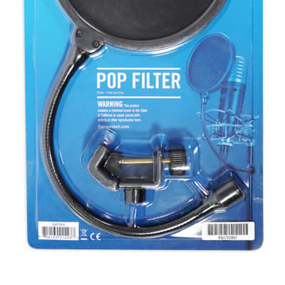 Samson PS04 4.75" Microphone Pop Filter w/ 8" Flexible Mic Boom+Clamp image 4