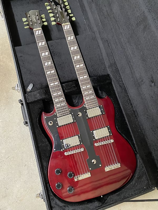 Cozart Lefty Rare Double Neck guitar With Hard case killer Reverb