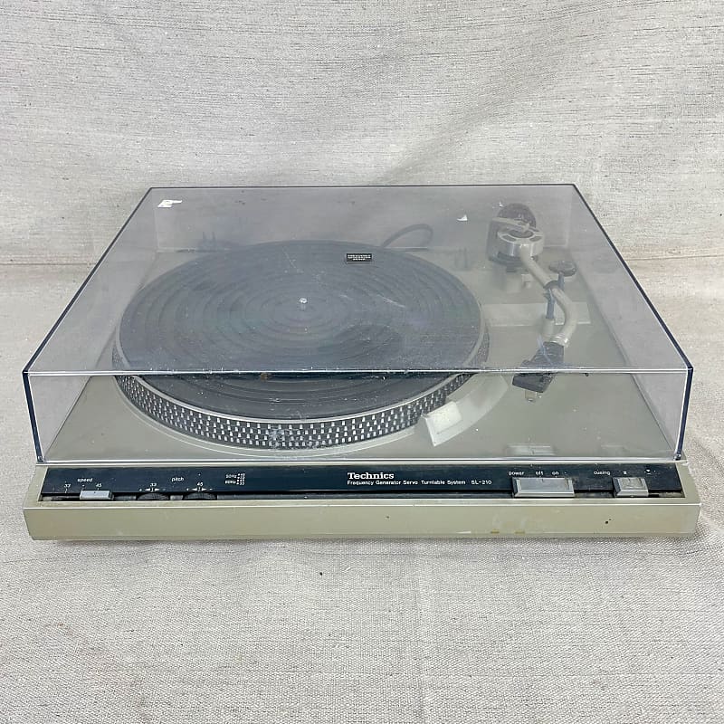Technics SL-210 1988 Turntable Record Player Vinyl Project Needs Repair image 1
