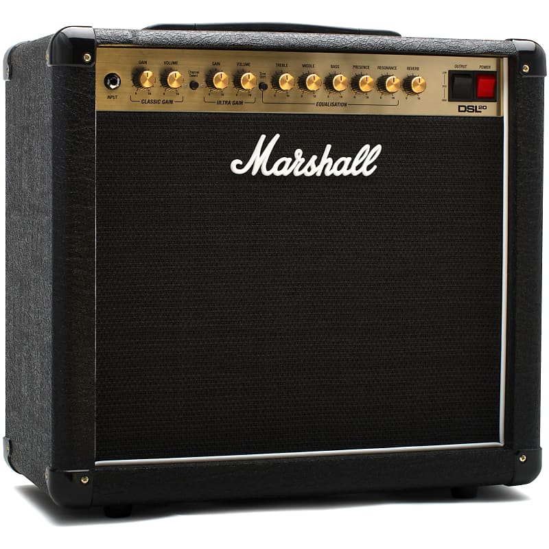 Marshall DSL20CR 2-Channel Valve Combo 20W (Black) - Tube Combo Amp for Electric Guitars Bild 1