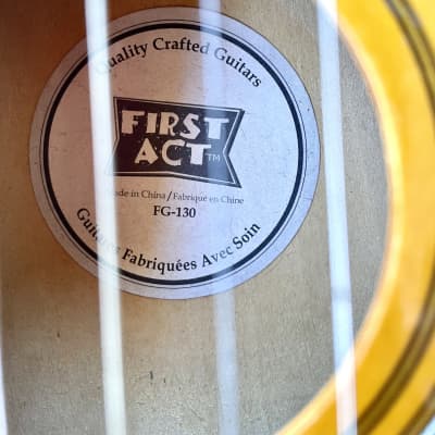 First Act Acoustic student guitar, travel, mini 80’s - Burst image 11