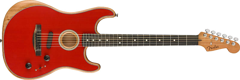 Fender American Acoustasonic Strat - Dakota Red image 1