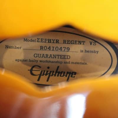 Epiphone Zephyr Regent - Vintage Sunburst image 14
