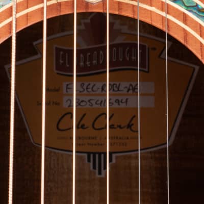 Cole Clark FL3EC-RDBL-AE FL Dreadnought 3 Acoustic-Electric Guitar, Redwood Top image 9