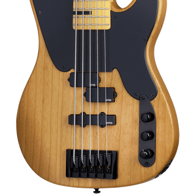 Schecter Model-T Session-5 Active 5-String Bass Aged Natural Satin