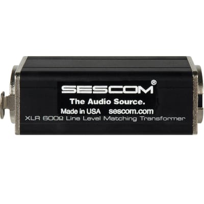 Sescom 12 Stereo RCA to 3.5mm TRRS Plug Line to Mic Level Summing