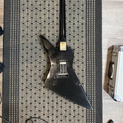 Aria Pro II ZZ Custom black and white Japan Matsumoku | Reverb