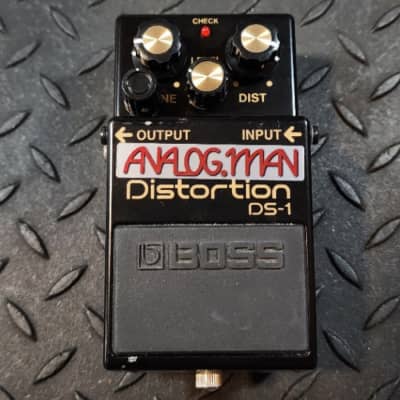 Boss DS-1 Distortion with Analogman Pro/Midrange Knob Mod DS-1BK Black DS-1-4A image 1