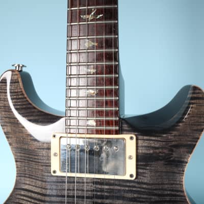 2001 PRS Santana III 10 Top Electric Guitar with Hard Case Charcoal Burst image 13