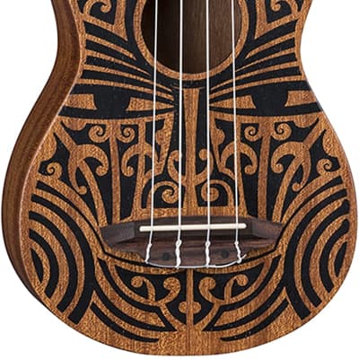 Luna Guitars Uke Tribal Mahogany Soprano image 1