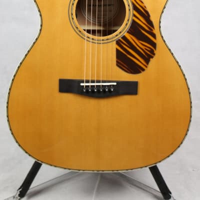Fender PO-220E Orchestra Acoustic Guitar Ovangkol Fingerboard Natural w/ Case image 2