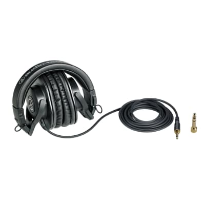 Audio-Technica ATH-M30X M Series Professional Closed Back Headphones, Black image 2