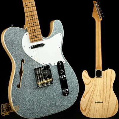 Suhr Eddie's Guitars Exclusive Custom Classic T Roasted - Ice Blue Sparkle for sale